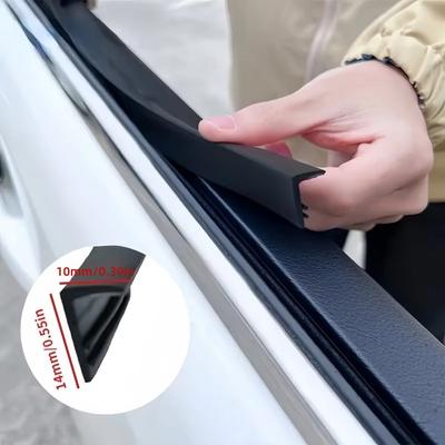 Car Window Seal Strip Rubber Car Side Window Gap Filler Noise Insulation Waterproof Windproof V-Shape Sealing Strips 4 Meters