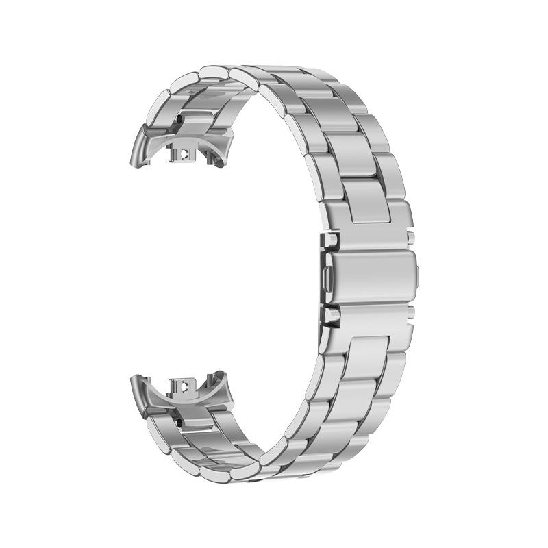 Metal Band For Xiaomi Mi Band 9 Watchband Stainless Steel Slim Business Strap For Xiaomi Band 8 Sport Bracelet Accessories