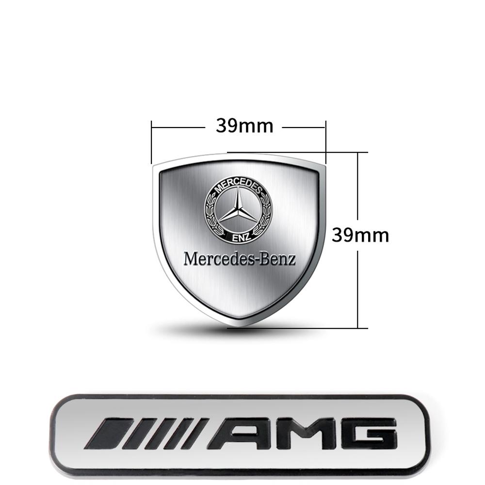 3D Metal Car Shield Styling Body Trunk Decoration Stickers Accessories For Mercedes Benz W204 W205 Amg W211 W212 W213 Smart Gla  FC1