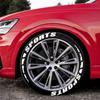 SPORTS] Car Motorcycle Tire Letter Stickers Pvc Rubber Material Car Modification Wheel