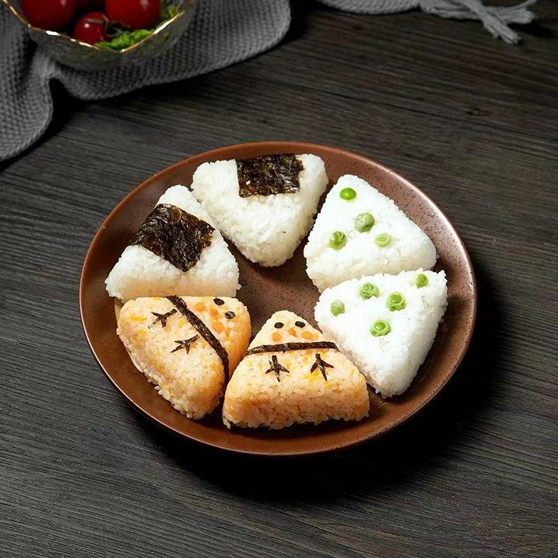 Multi-Functional Mold 6-in-1 Bento Box Air Pressure Rice Ball Non-Stick Making Tools,Rice Ball and Sushi Mold Making and Storage