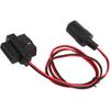 Socket Cable,OBD2 Socket Adapter 16Pin T Head Female Connector Power Cord for Cars with OBD