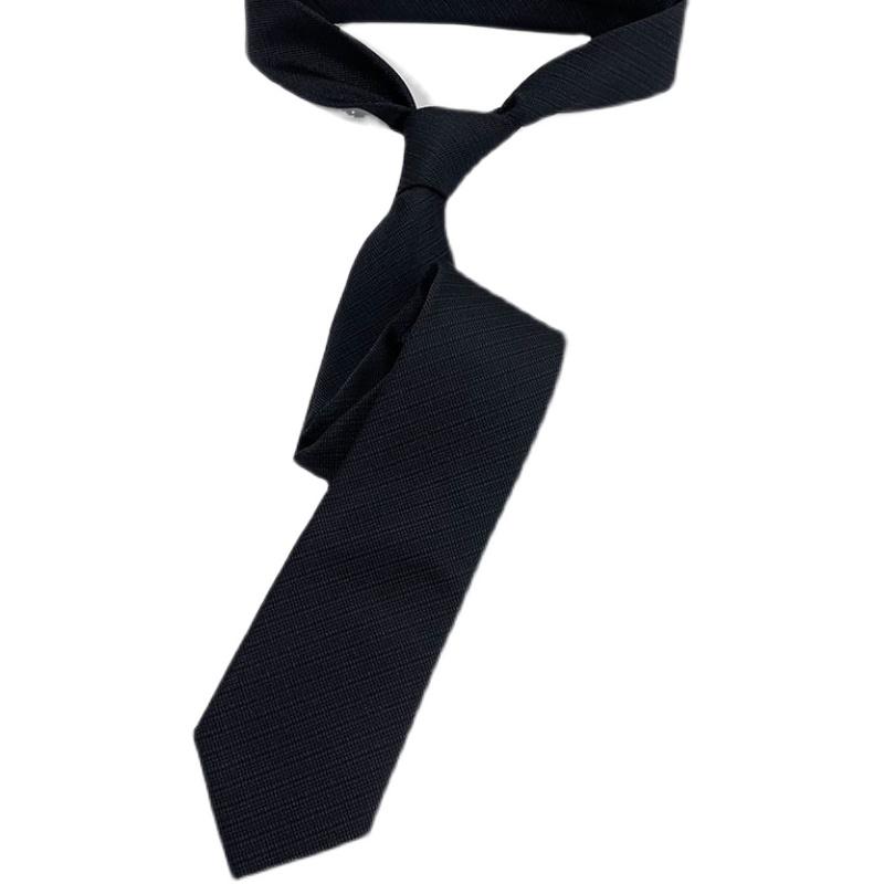 Polyester narrow version solid color neck tie fashion versatile casual men's shirt tie