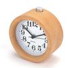 Small Alarm Clock with Night Light Classic Round Silence Table Clocks Snooze Function
