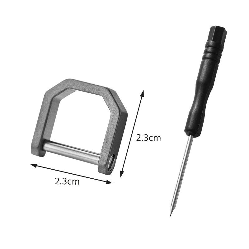 

Титановый сплав D-образное кольцо подкова пряжка универсальный брелок