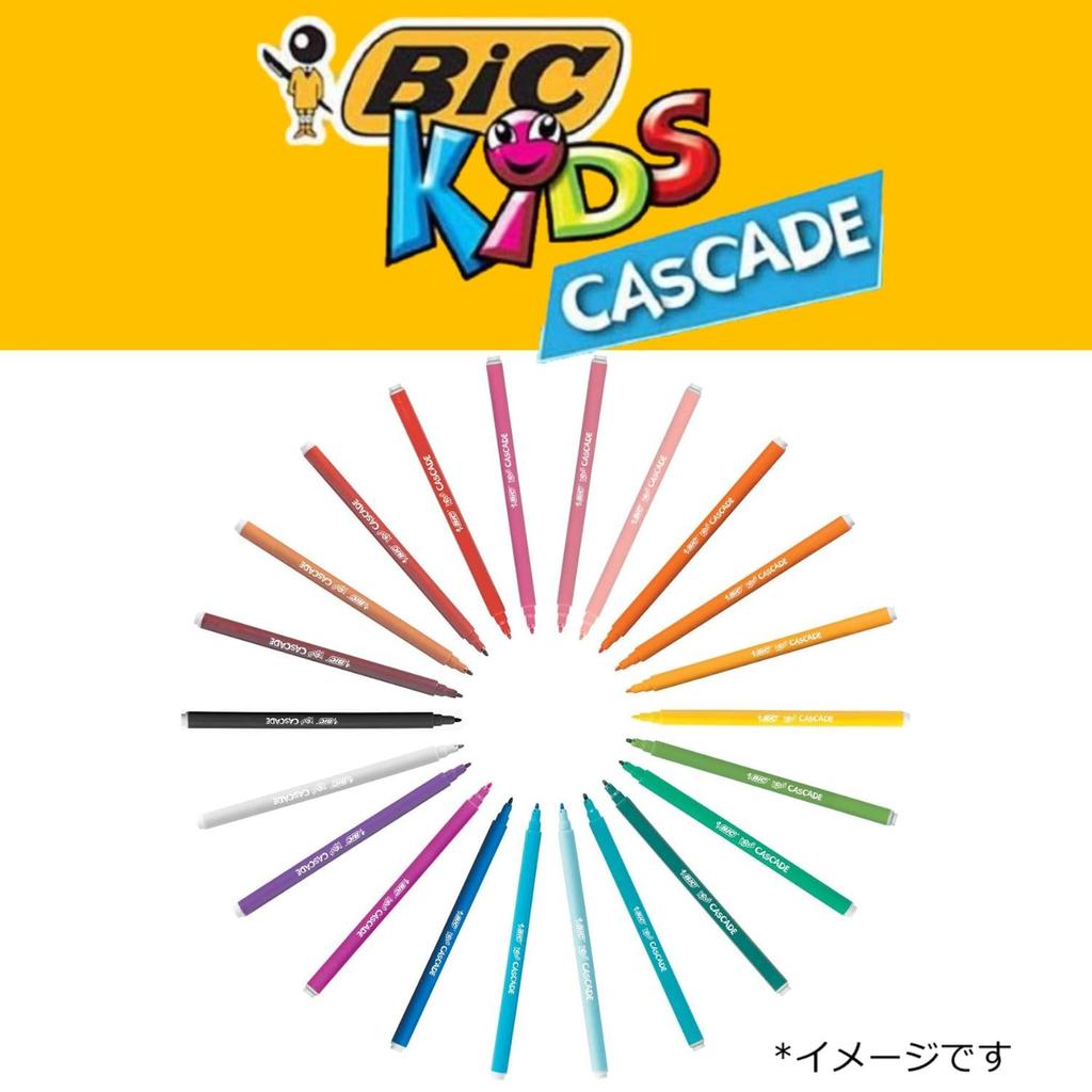 BIC Japan Cascade Felt Water-Based Pens, 30-Pack, CSD-30