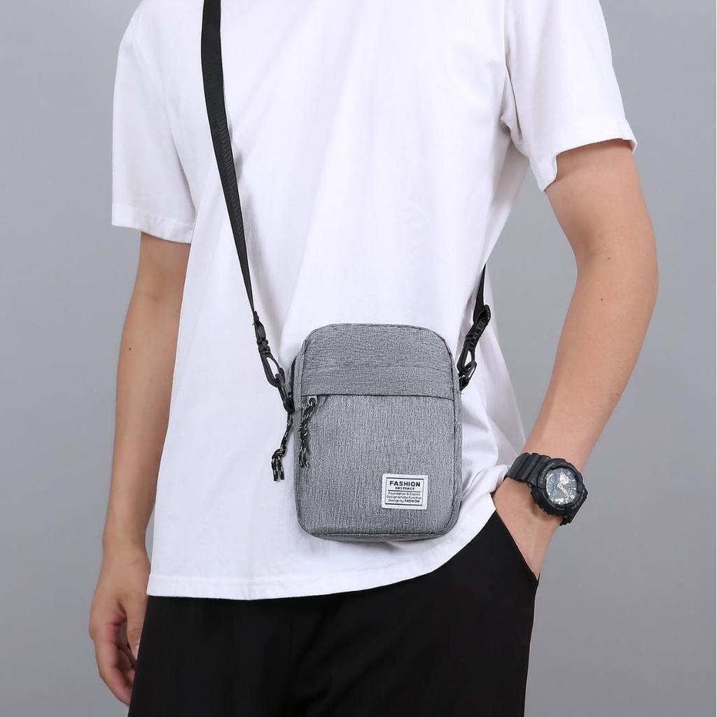 Men's Versatile Crossbody Shoulder Bag - Casual Multifunctional Business Chest Bag, Oxford Cloth Backpack.