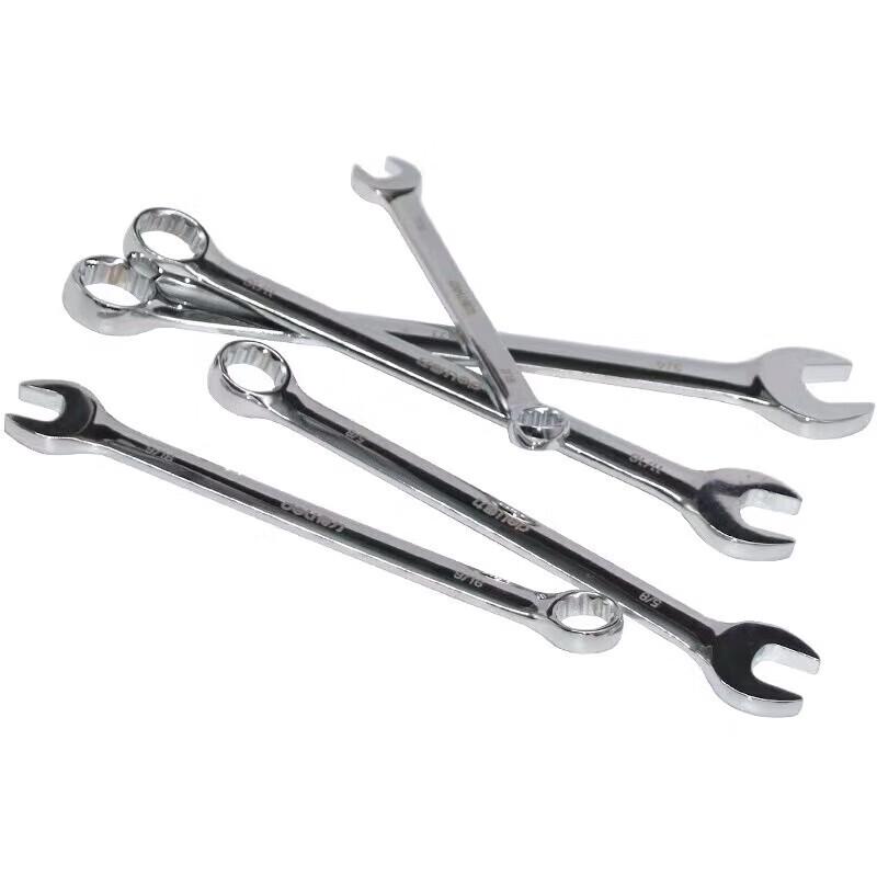 Deli 14-Piece Imperial Mirror Polished Combination Wrench Set