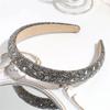 Shimmering Dark Rhinestones Headpiece Lightweight Headbands Adjustable Design For Celebrations Professional Use