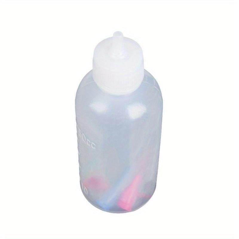 50ml PE Plastic Squeezable Tip Applicator Bottle Refillable Dropper with Needle Tip Caps Oil Bottles
