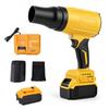Cordless Leaf Blower 21V Turbo Snow Blower with 2 Batteries Fast Charger 80000RPM for Lawn Care Yard Garage Leaves Dust
