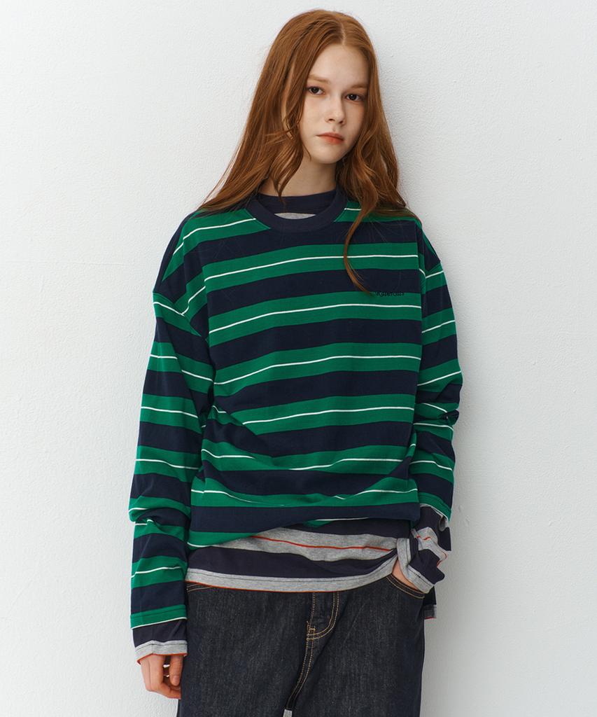 RAVEROUS Oversized Striped Green
