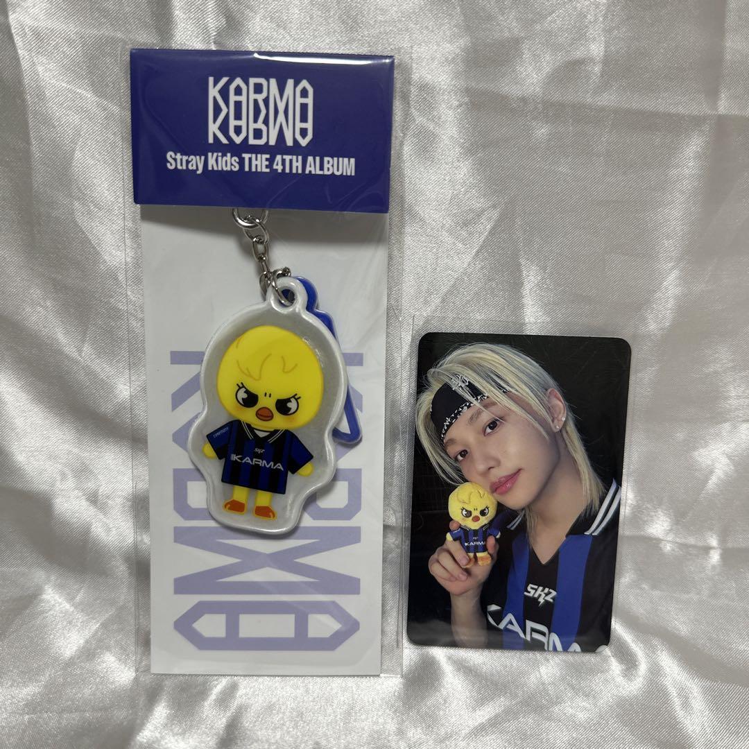 

[Б/У] straykids KARMA Pogari Феликс Брелок с торговой карточкой