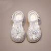 Girls' Summer 2026 Crystal Butterfly Closed-Toe Princess Sandals