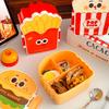 Student Lunch Box Bento Box Salad And Fruit Box With Separation And Preservation Office Worker Lunch Box With Tablewares