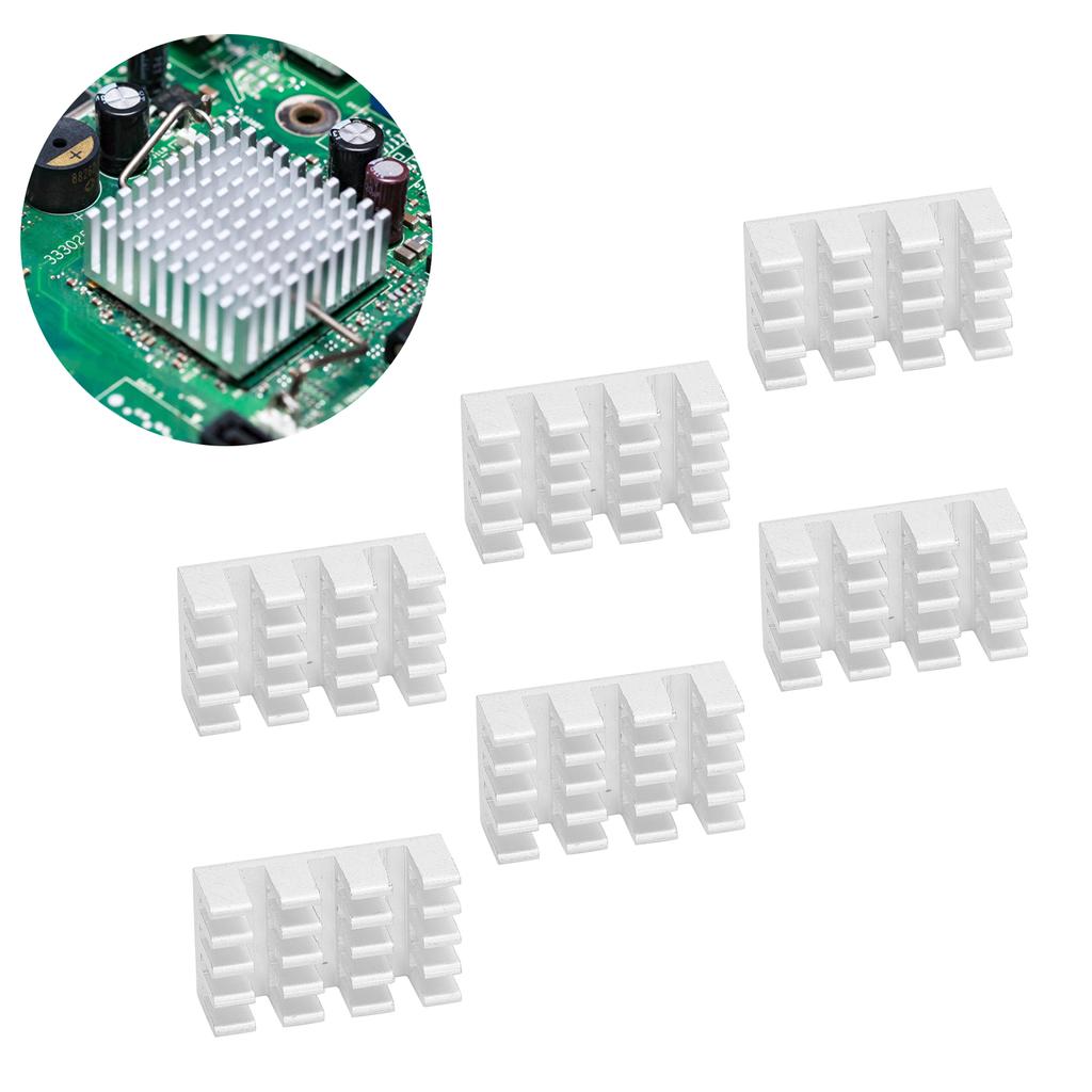 80 Stück Aluminium-Kühlkörper Modul Kühlradiatorplatine für elektronische Bauelemente Router