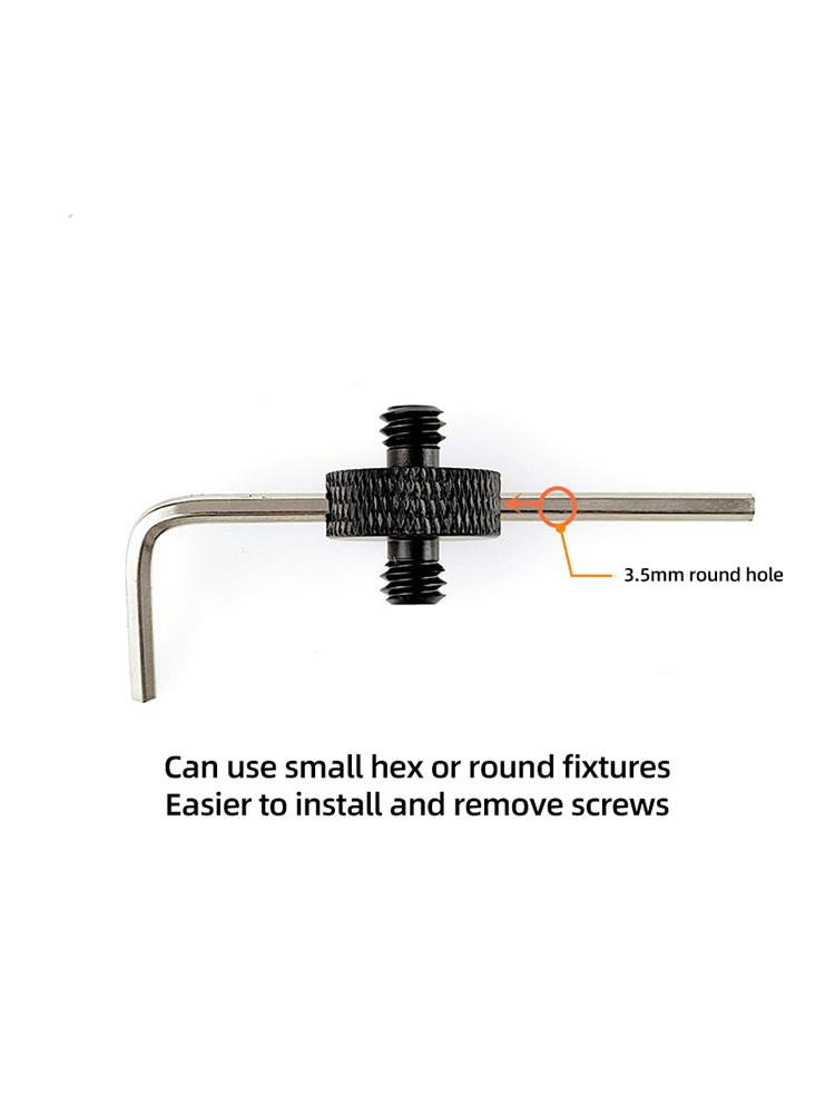 1/4" 3/8" Camera Adapter Tripod Screw Adapter for DSLR Camera Tripod Shoulder Rig Lighting Equipment GoPro Hero 12 11 Osmo Mount