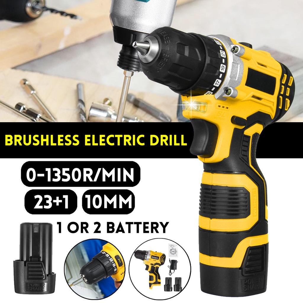 16.8V Electric Screwdriver Mini Wireless Driver With 1/2PCS Lithium-Ion Battery Cordless Drill  Home DIY Power Tools