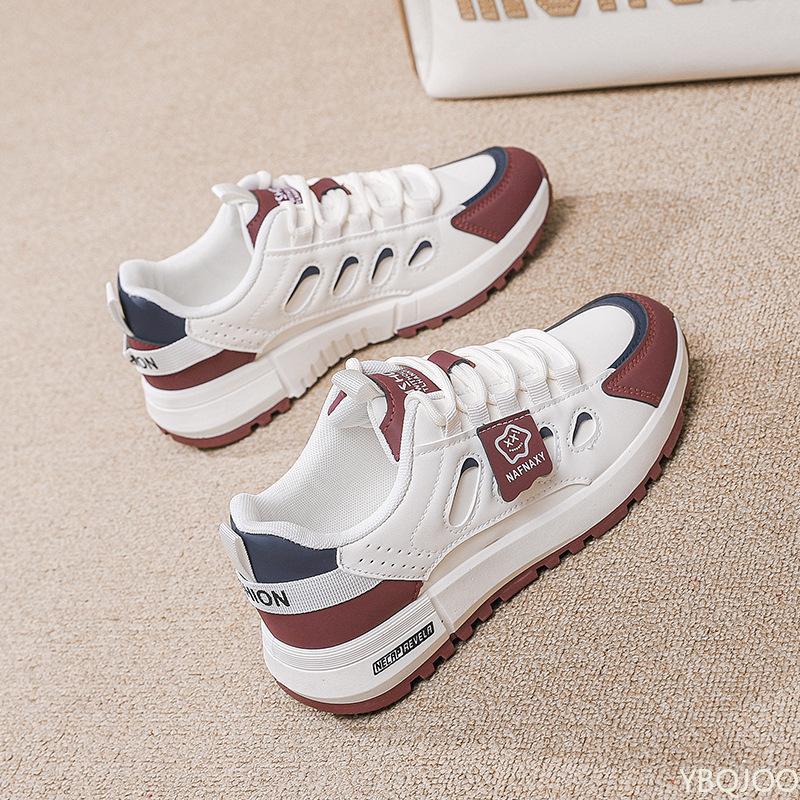 Women's New Summer Mesh Thin Sneakers Fashionable Versatile Thick Soled Breathable Running Shoes Casual Comfortable Sports Shoes