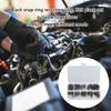 225pcs Collection of Manganeses Steel E Types Circlips for Professional Mechanics and Projects With Storage Box