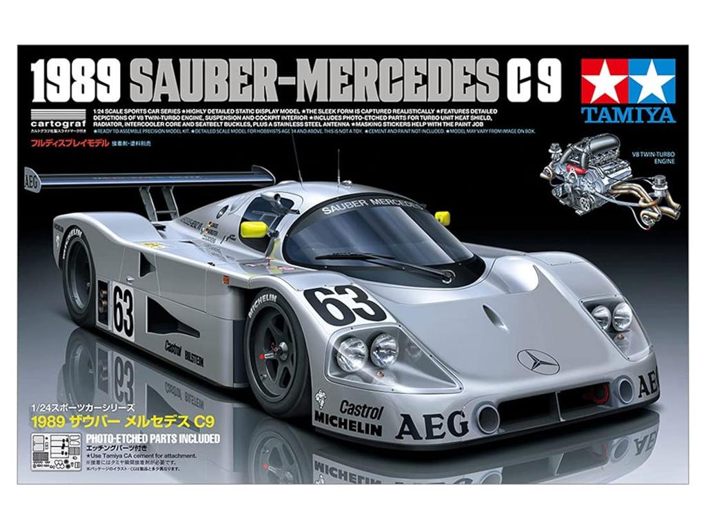 Tamiya Sports Car Series 1989 Sauber Mercedes C9 Plast Model 24359 1/24 No.359