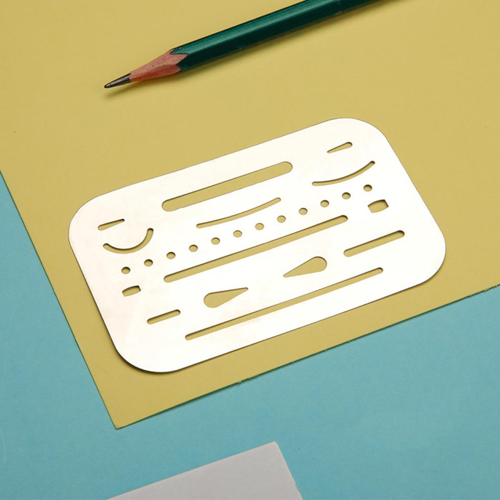 Erasing Shields Stainless Steel Drawing Template Shields Drafting Tool Metal Eraser Shields Tool for Drawing Engineering