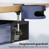 No Drill Under Desk Storage Rack Carbon Steel Under Desk Organizer Clamp-On Document Tray  School