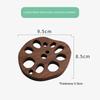 Wood Coasters Cute Decorative Lotus Root Cup Pad Eco-friendly Beech Coaster Reusable Hollow Mats for Tableware Bowl Plate