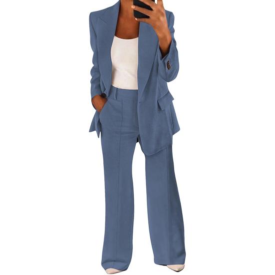 Women's Suit Pants Set Dressy One Pants Business Set Formal Two