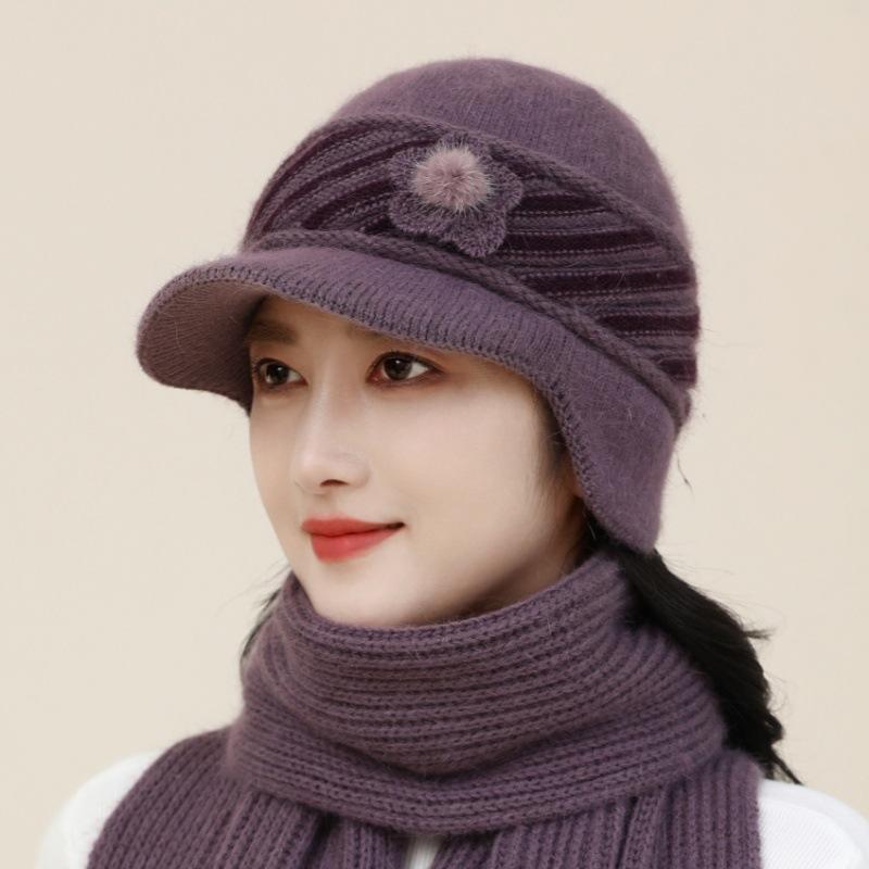 Уютный вязаный берет для женщин — зимнее тепло с защитой ушей — фото 5