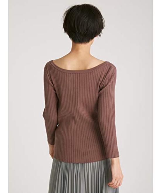 FRAY Boat Neck Rib Knit FWNT211906 MOC F I.D. Women's 2-Way