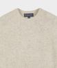 BROOKS BROTHERS Brushed Wool Classic Sweater (Grey) (Bbwrmm4286Zew)