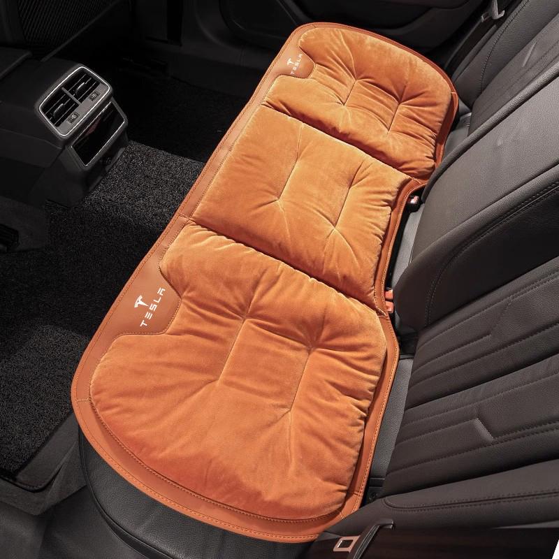 Car Seat Cover Cushion Soft Mat Velvet Plush Cushioning For Tesla Model-Y Model-3 Model-X Model-S Cybertruck Roadster SpaceX