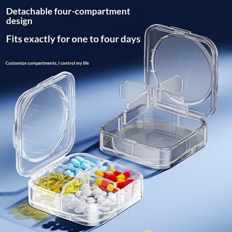 1/7 Days Week Pill Organizer Morning And Night Pill Holder Storage Box Splitter Travel Medicine Organizer Portable Medicine Box