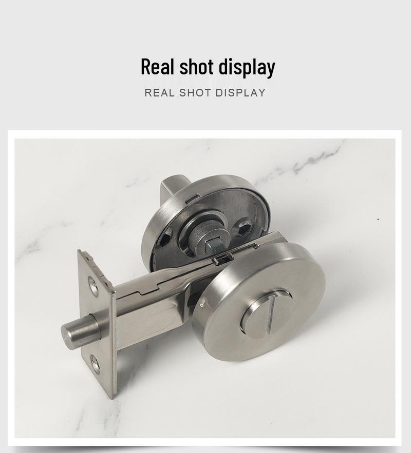 Universal Keyless Bathroom Door Lock Set, Multi-Color Options for Home or Hotel