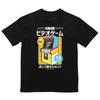 2025 Summer and Autumn Neon game console printed T-shirt loose and casual short-sleeved men's and women's sportswear top