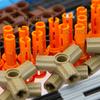 886pcs Axle Chain Links for Lego Axles (2L, 3L, 4L, 5L, 6L, 7L, 8L, 9L, 10L, 11L) - Compatible with LEGO EV3 DIY Building Blocks