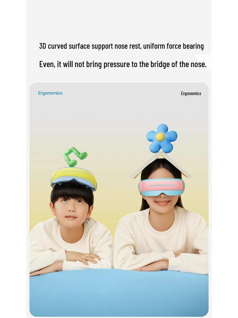 PGG Kids Eye Shield & Massager: Steam Eye Mask for Fatigue Relief