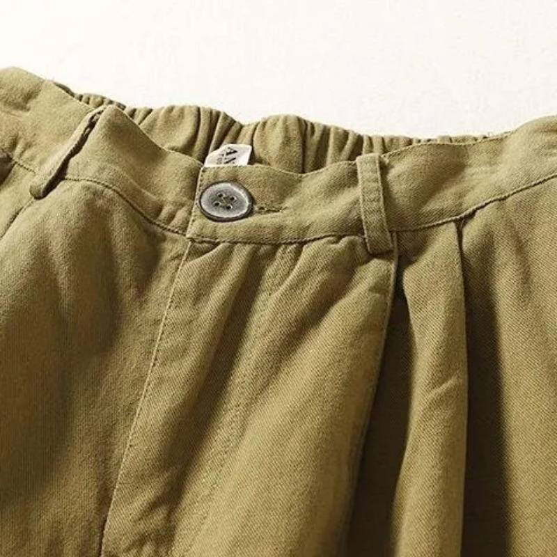 Shorts Pants Women Cotton Summer Versatile Vintage Loose Large Size Casual Wide Leg Pants Shorts