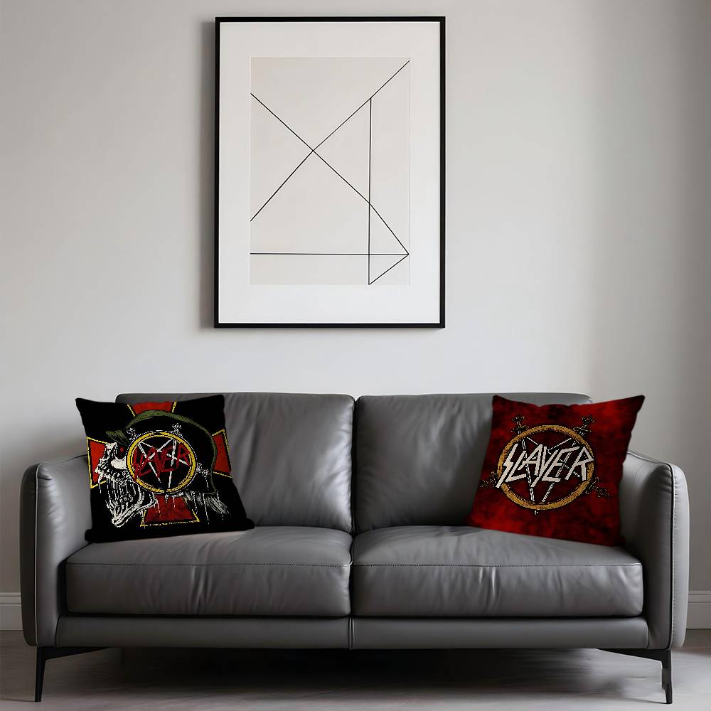 S-Salyer Font And Slayer Logo Cushion Cover 30x50 Polyester Sofa Cushions Decorative Throw Pillows Home Decoration Pillowcover