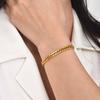 2026 New Cuban Link Chain Bracelet for Women,Gold Color Stainless Steel Chain Wristband Bracelets,Fashion Jewelry Gifts