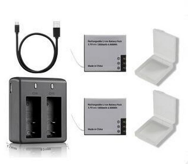 Duální nabíječka pro baterie SJCAM SJ4000/SJ5000 (PG1050/1350mAh)