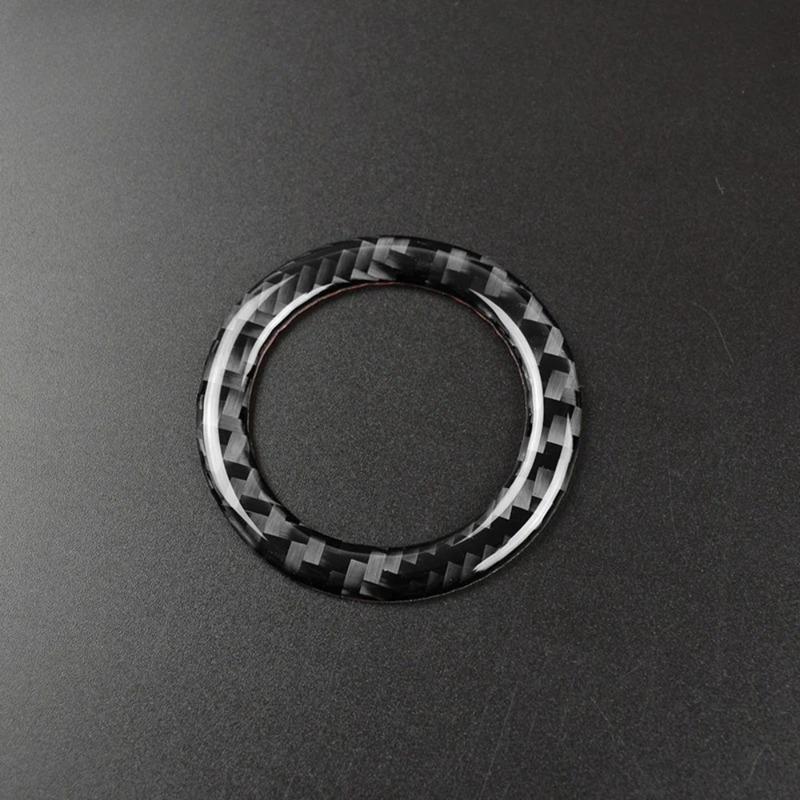Carbon Fiber Car Ignition Switch Key Hole Ring Cover Trim Sticker for Mercedes-Benz W204 W212 W246 A B C E Class GLA CLA GLC SLK