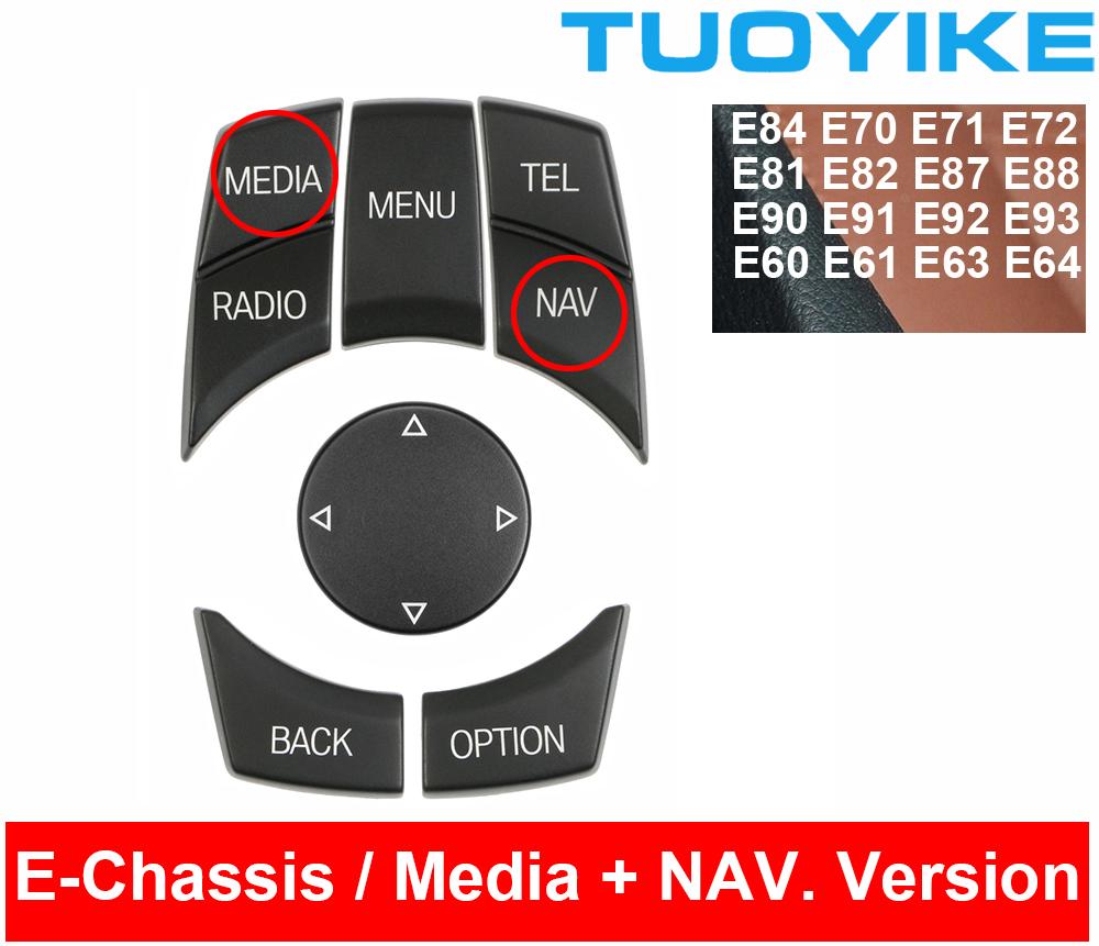 AAAQT1 Car Interior Console CIC i-Drive Multimedia Control Button For BMW 1 3 5-Series X1 E84 X5 X6 E70 E71 E81 E82 E90 E91 E92 E60 E61