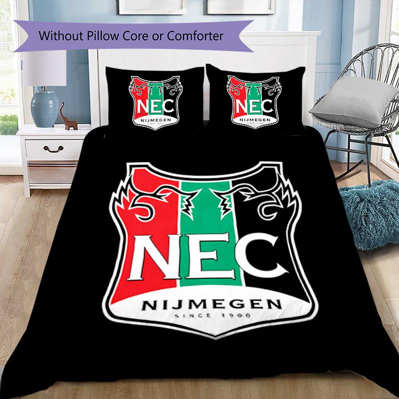 NEC Nijmegen Pattern Bedding,Quilt Set Quilt Cover Pillowcase Home Birthday Gift (1*duvet Cover+2*pillowcase,without Core)