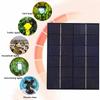 5.5W 6V Portable Polycrystalline Silicon Solar Panel with DC Port for DIY Battery Charger