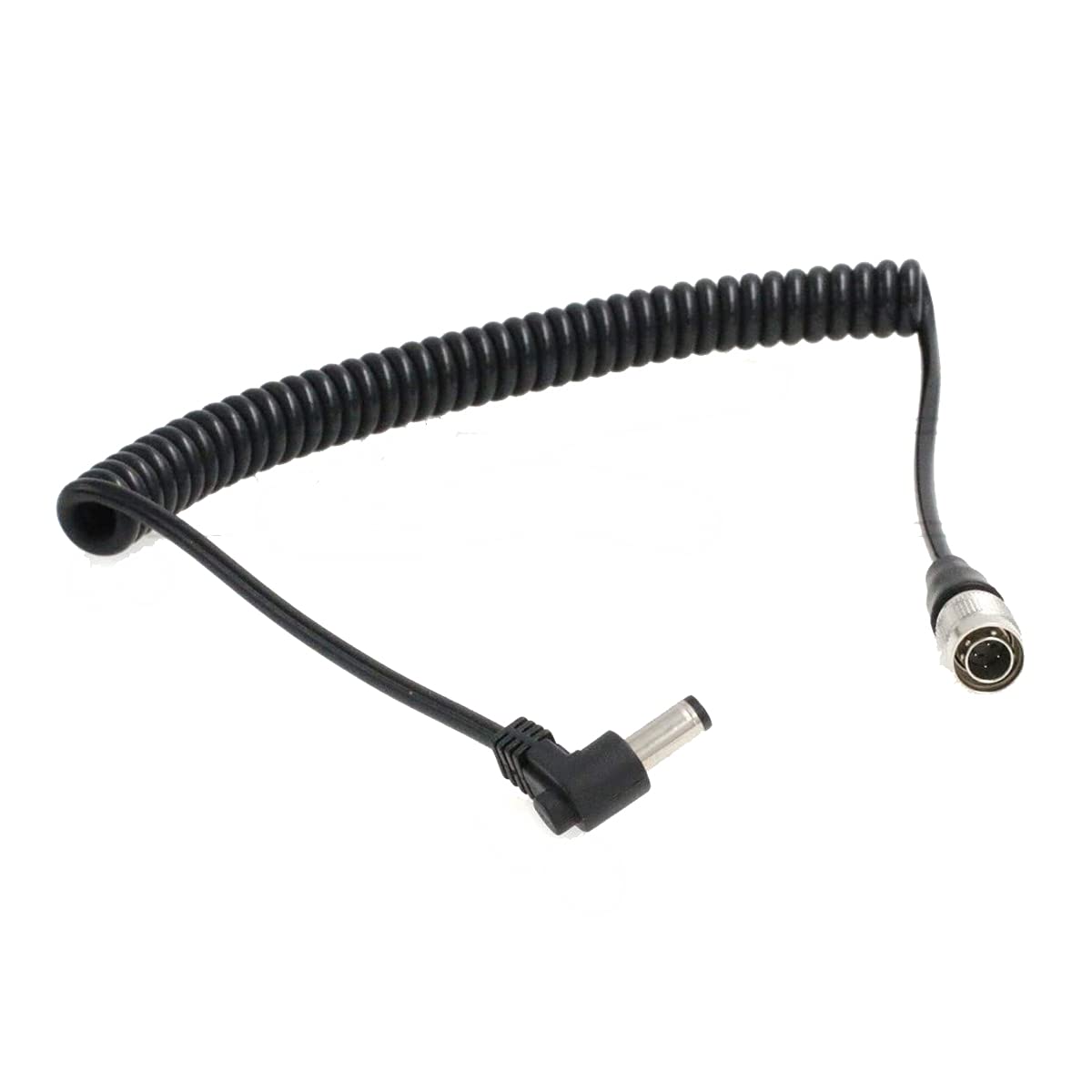 

SZRMCC Sound Devices 688644633 or Recorder Zoom F4F8 Coiled Power Cable DC 5.5x 2.1mm to Hirose 4-Pin Male (Coiled Cable)