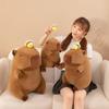 23cm Super Cute Capybara with Bee Capibara Plush Doll Giant Kawaii Stuffed Animal Doll Children Kids Birthday Gift Toys