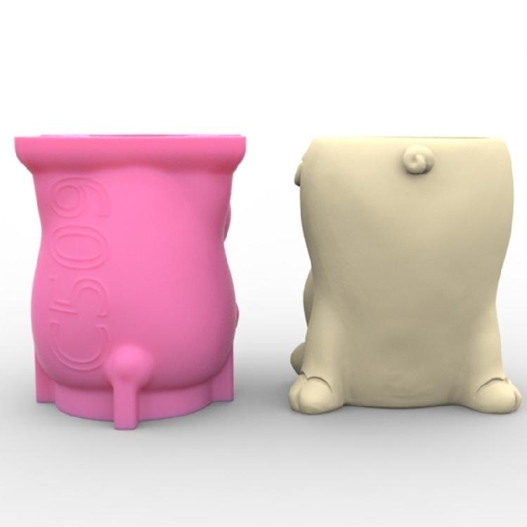 Succulent Plant Pots Silicone Mold Cat Panda Resin Mold DIY Animal Resin Mold