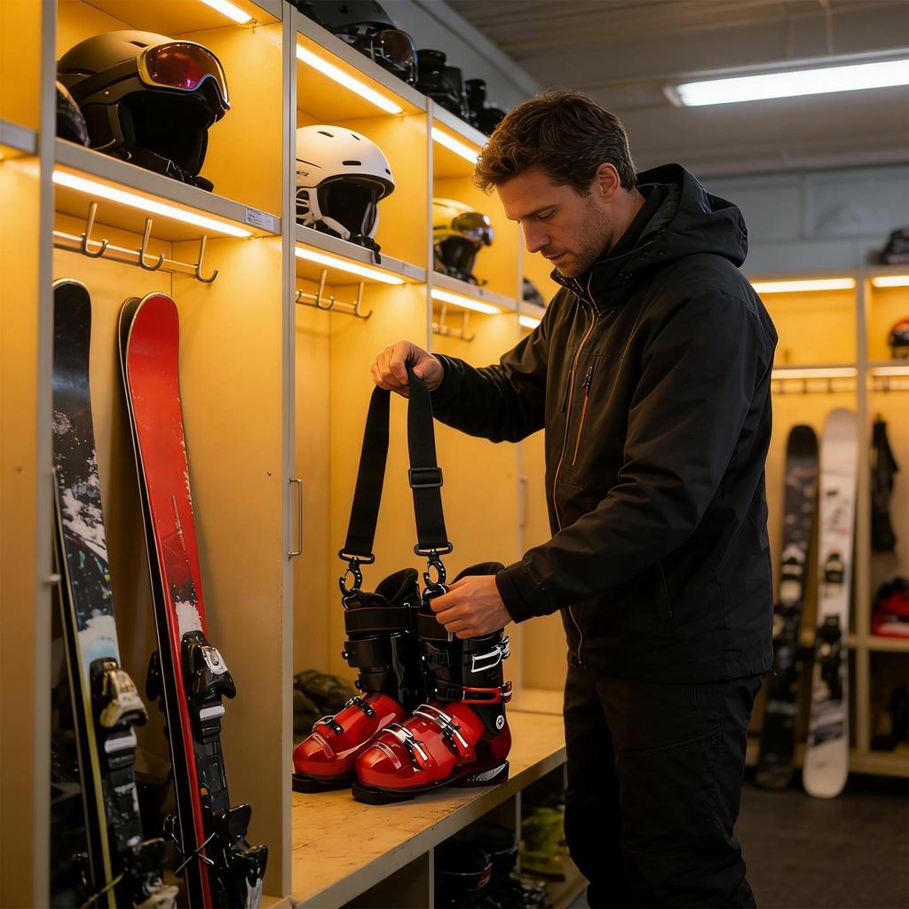 4 pcs Nylon Roller Skate Straps For Carrying Strap Leashes Carrier For Ski Boot Shoe Lifter Portable Inline Skate Winter Straps